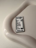 Aleppo Flight Ticket Metal Sticker