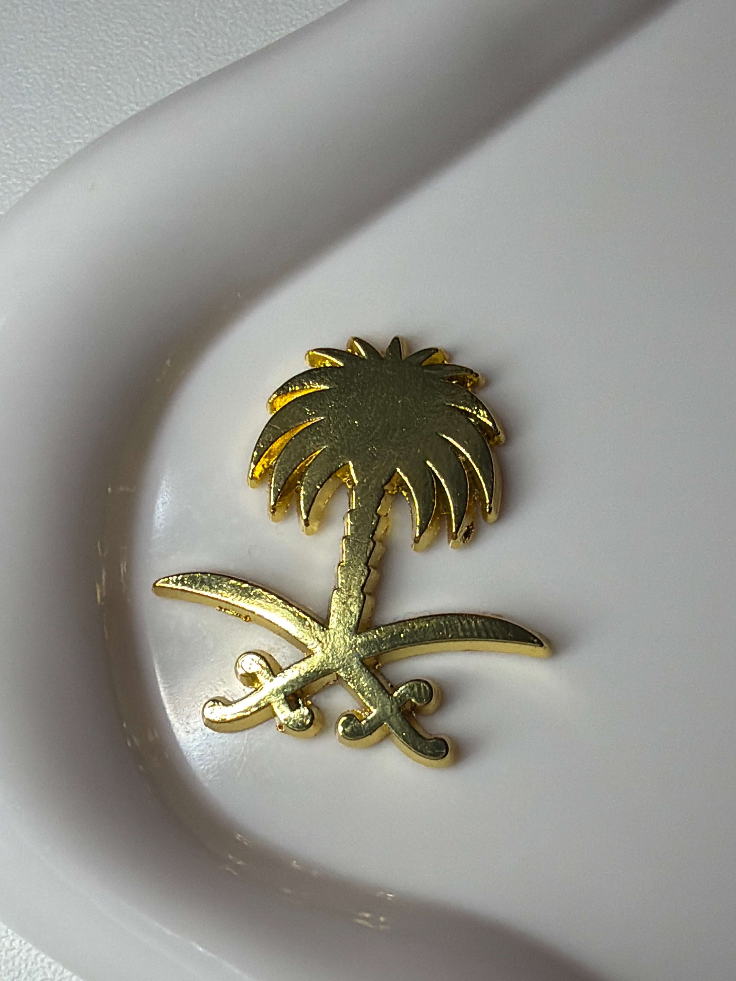 Emblem of Saudi Arabia metal sticker