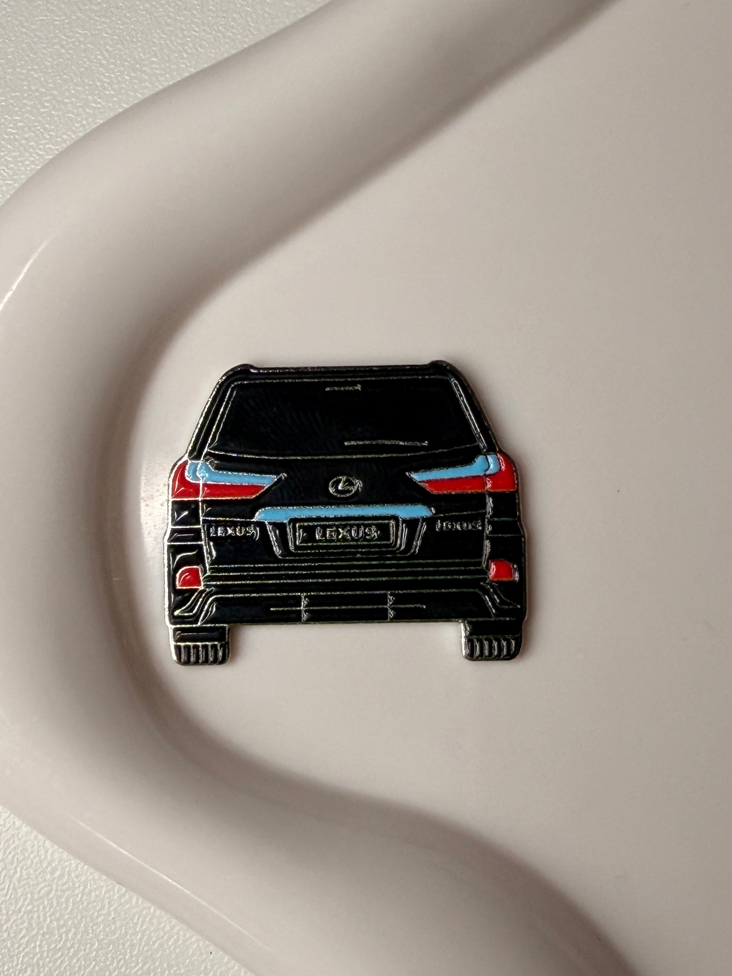black Lexus Metal Sticker