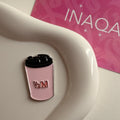 1/2 pink cup Metal sticker
