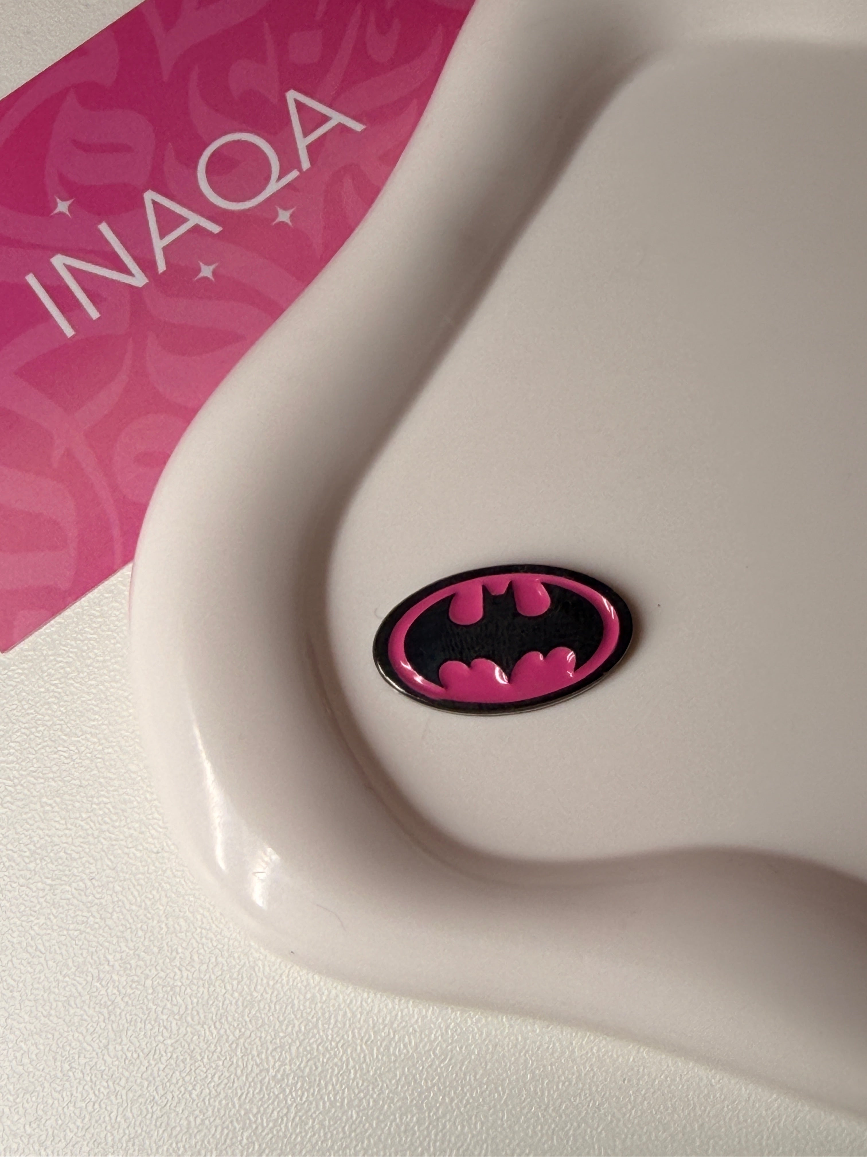 Pink Batgirl Metal Sticker