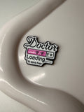 “Doctor loading to save lives” Metal Sticker