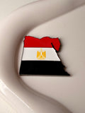 Egypt map metal sticker