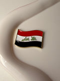 Iraq flag metal sticker