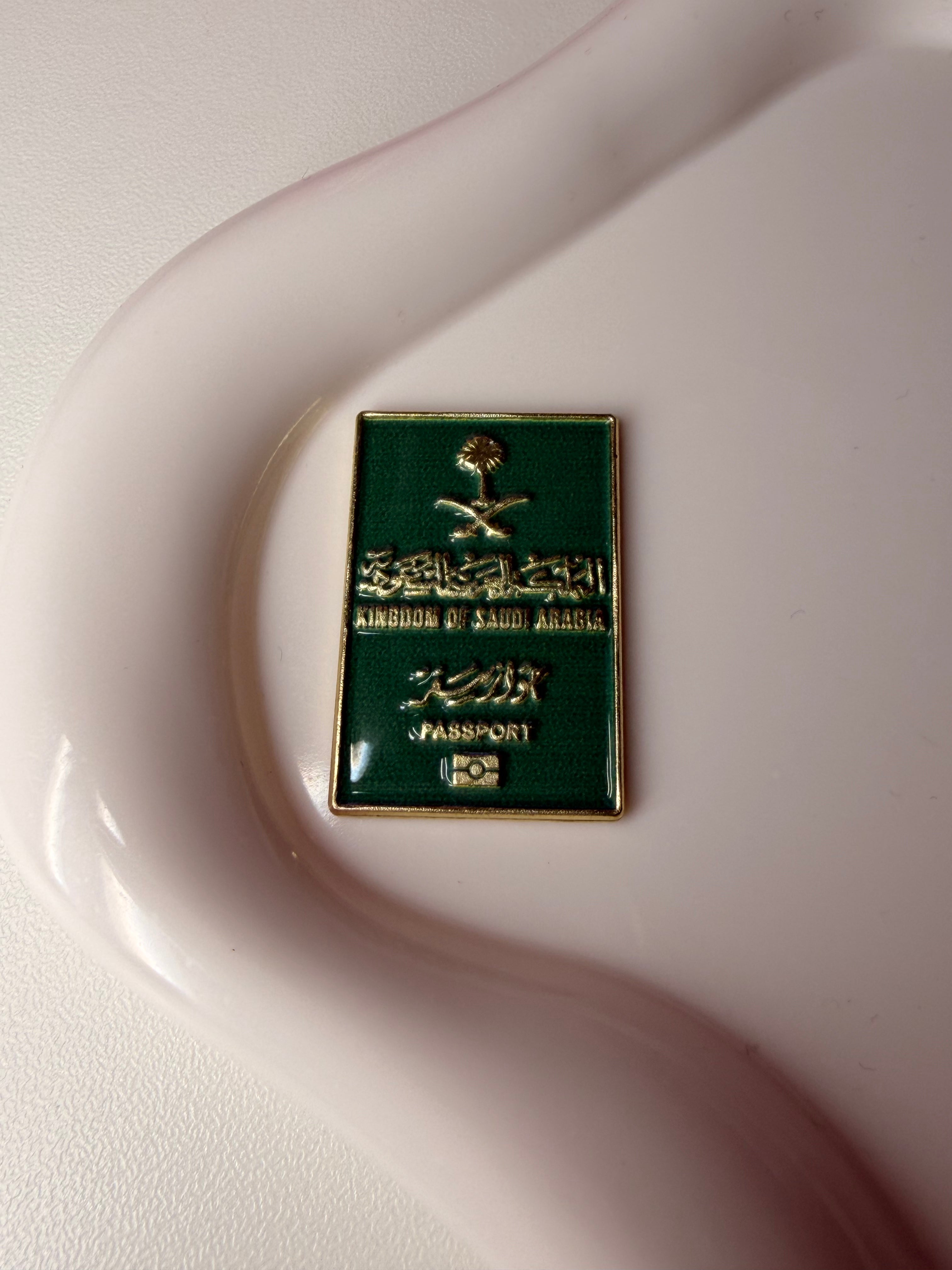 Saudi Arabia passport metal sticker