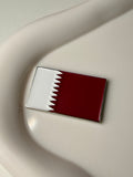Qatar flag metal sticker