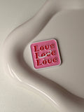 “Love” Metal Sticker