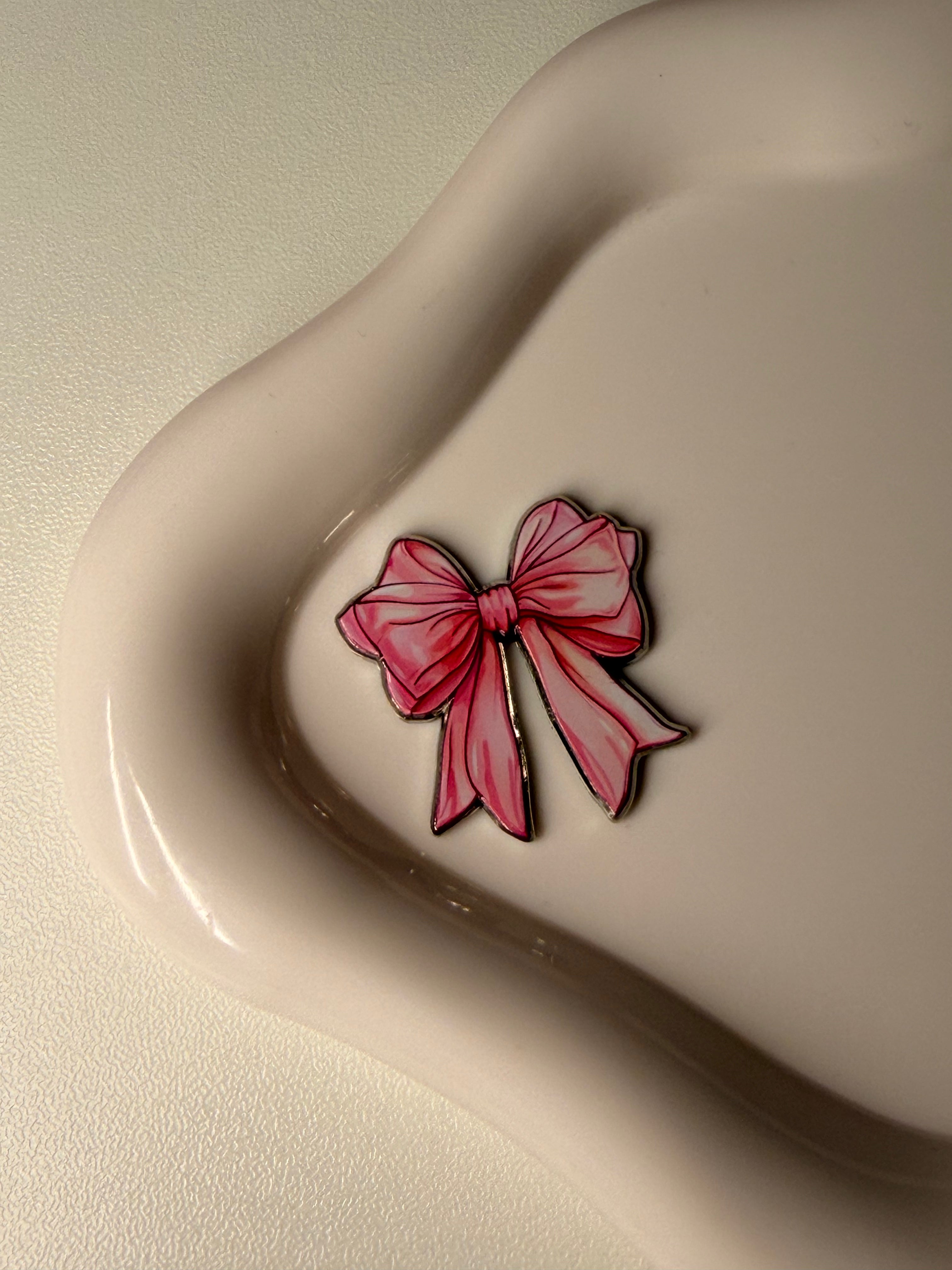 Pink Bow 🎀 Metal Sticker