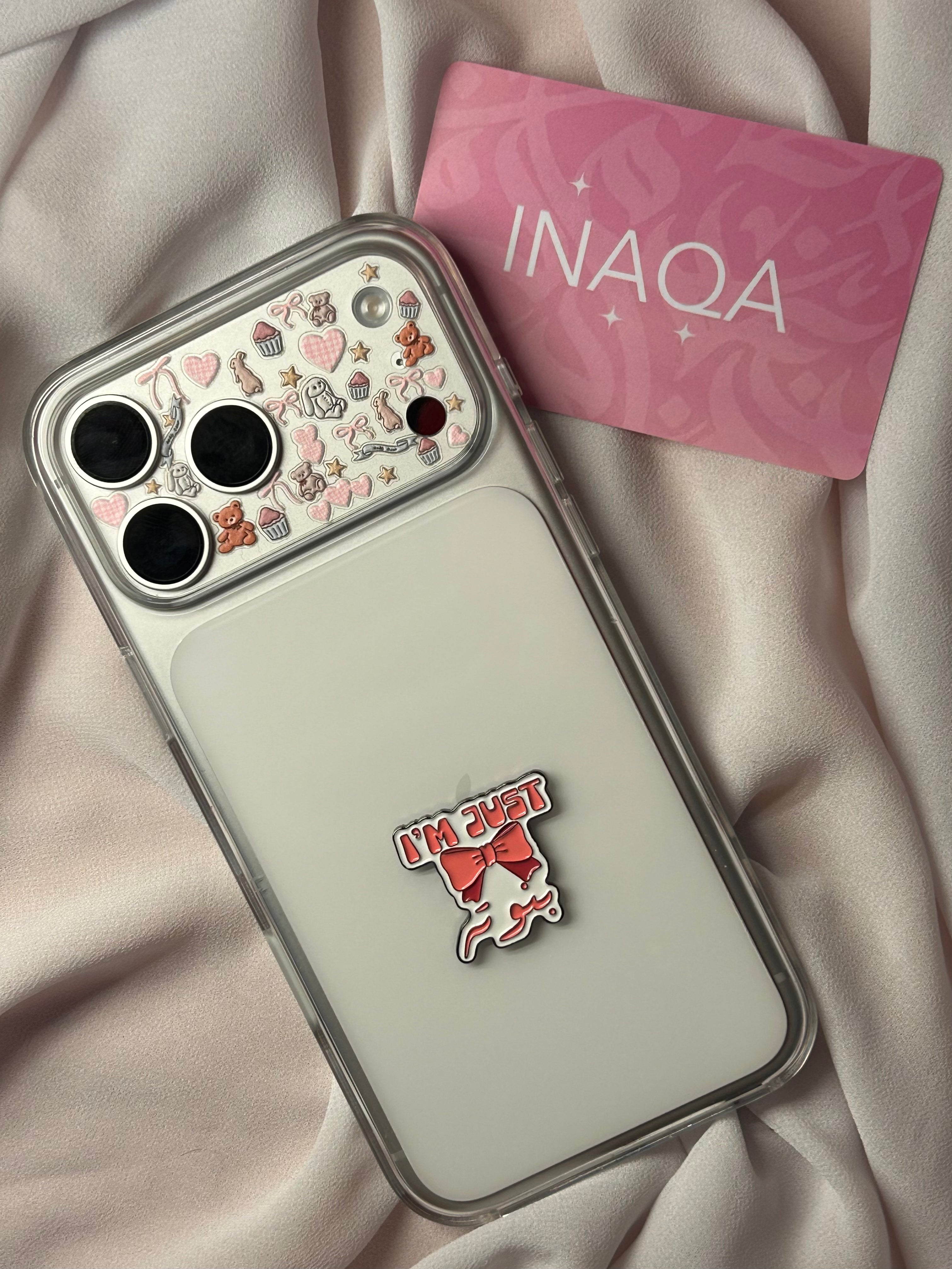 I'm just بنوته Metal Sticker